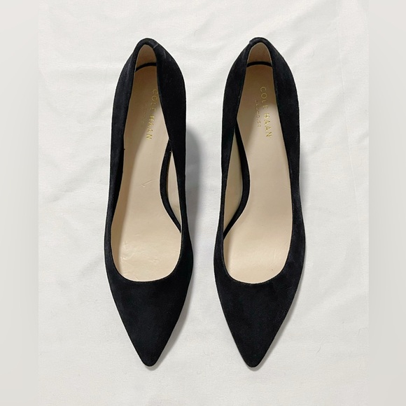 Cole Haan Marta Waterproof Pointed Toe Mid-Heel Pumps - Picture 4 of 12